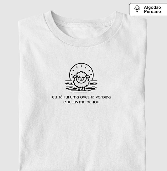 Camiseta algodão peruano Ovelha de Jesus
