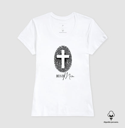 Camiseta algodão peruano Deus em Mim
