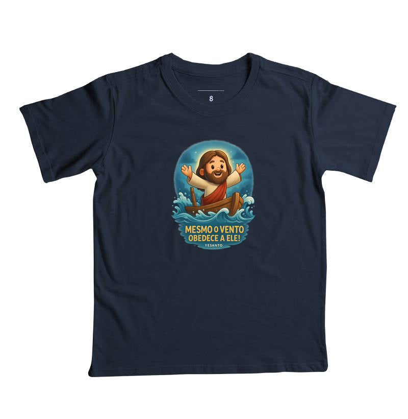 Camiseta infantil O Vento Obedece