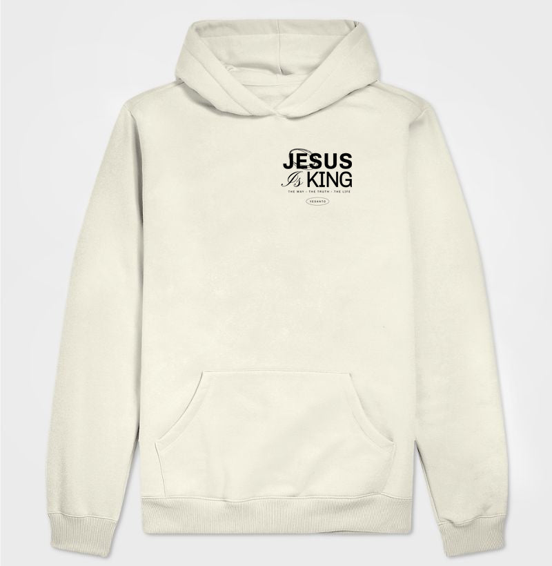 Moletom com capuz Jesus is King