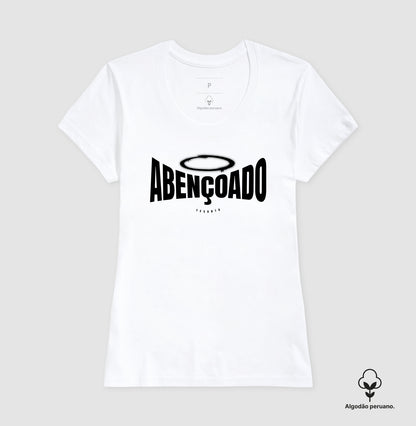 Camiseta algodão peruano Abençoado