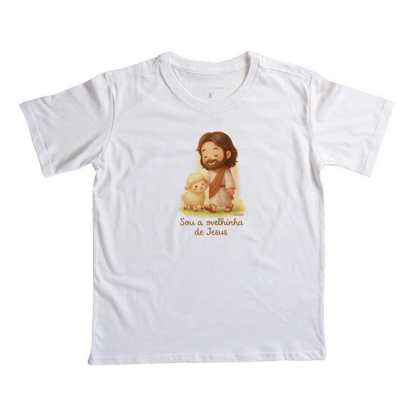 Camiseta infantil Ovelhinha de Jesus