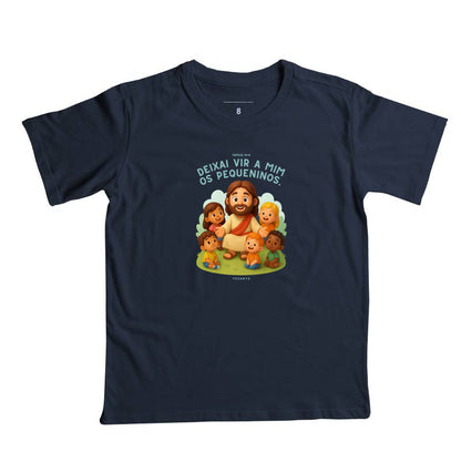 Camiseta infantil Jesus e os Pequeninos