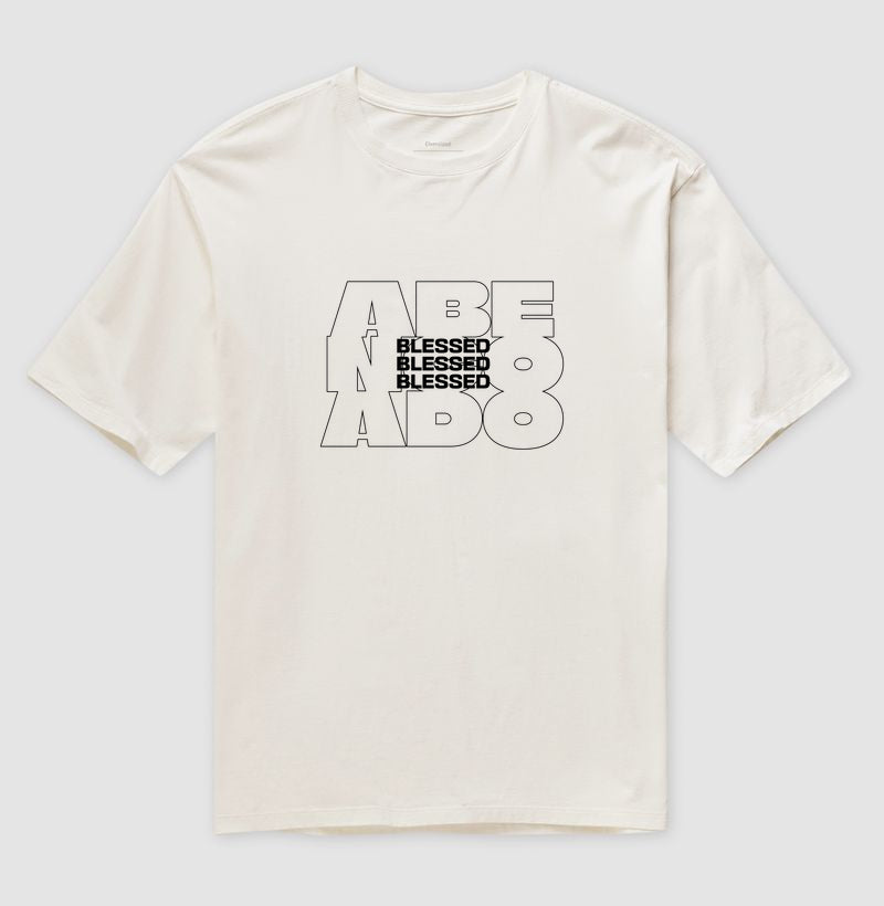 Camiseta oversized Blessed
