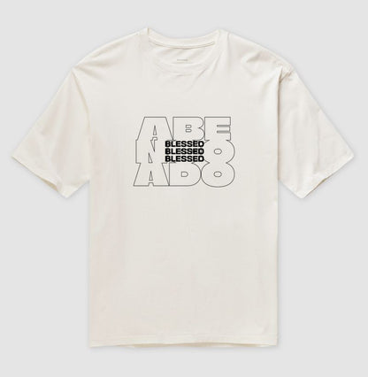 Camiseta oversized Blessed
