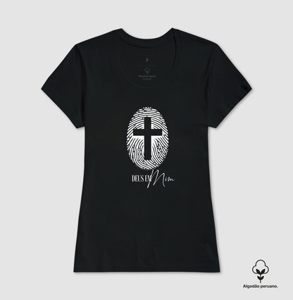 Camiseta algodão peruano Deus em Mim