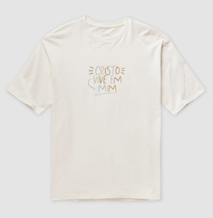 Camiseta oversized Cristo Vive em Mim