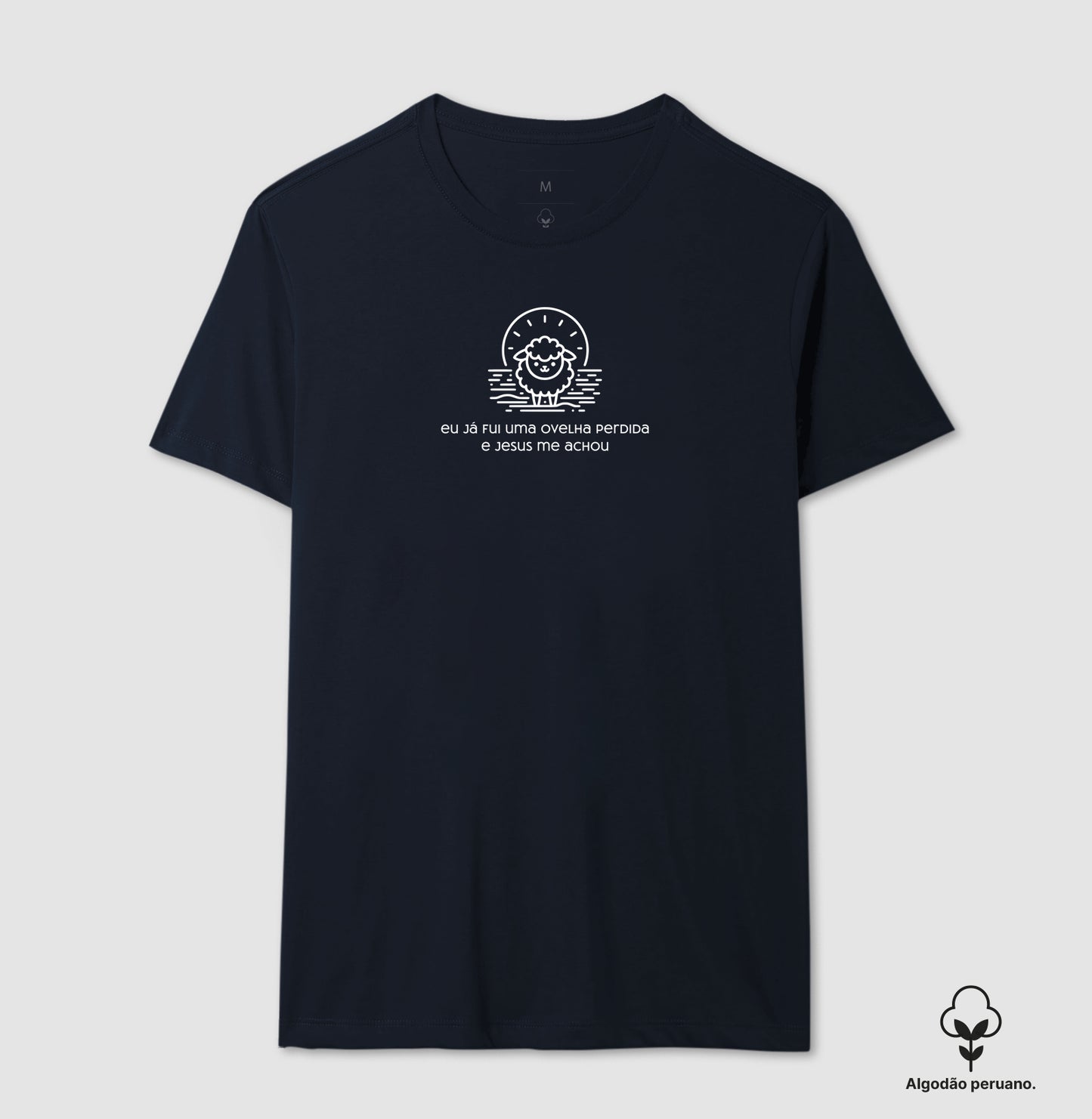 Camiseta algodão peruano Ovelha de Jesus