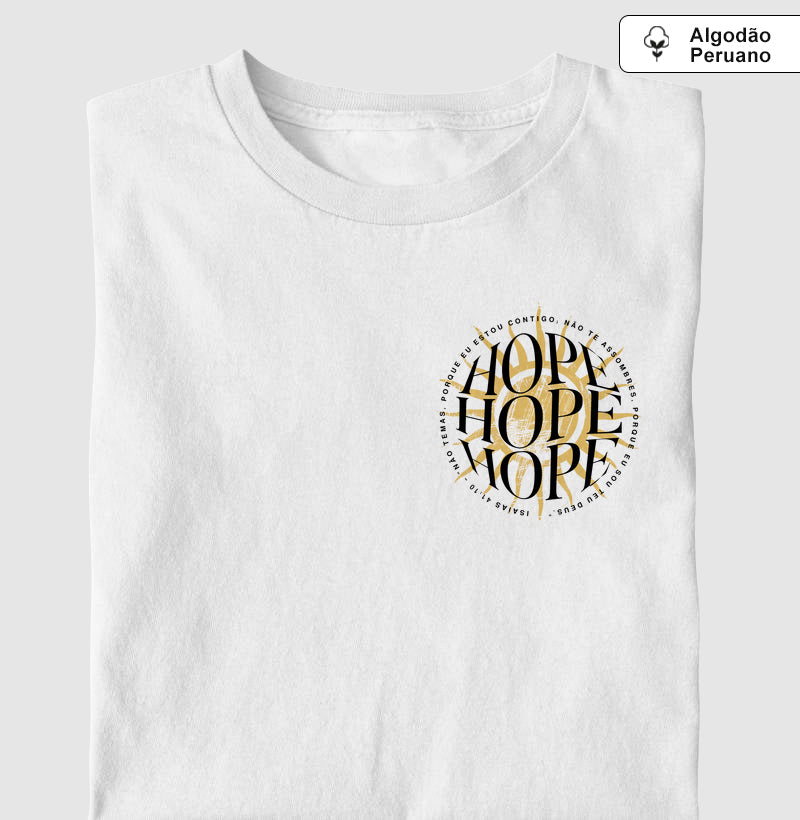 Camiseta algodão peruano Hope