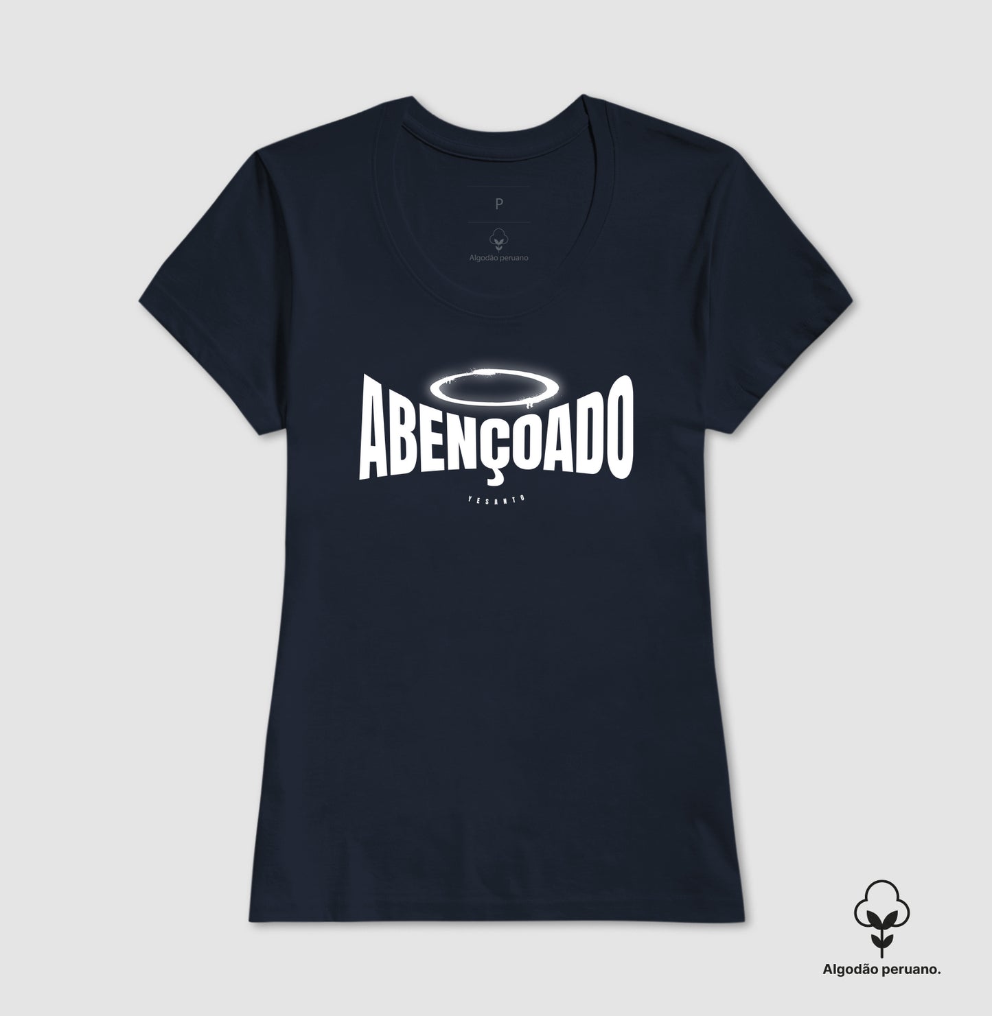 Camiseta algodão peruano Abençoado