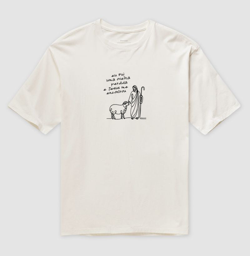 Camiseta oversized Ovelha Encontrada