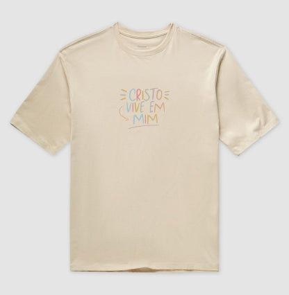 Camiseta oversized Cristo Vive em Mim
