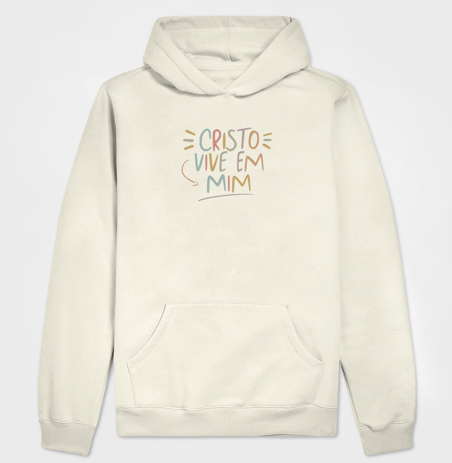 Moletom com capuz Cristo Vive em Mim
