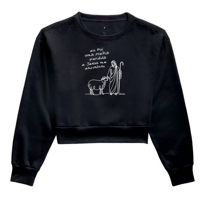 Moletom cropped Ovelha Encontrada