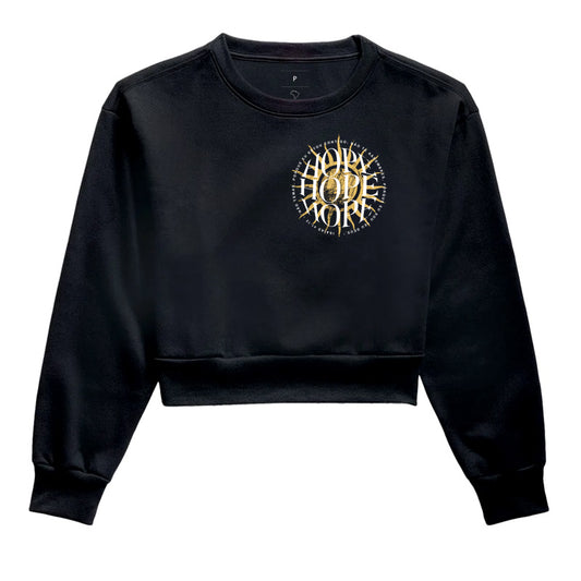Moletom cropped Hope