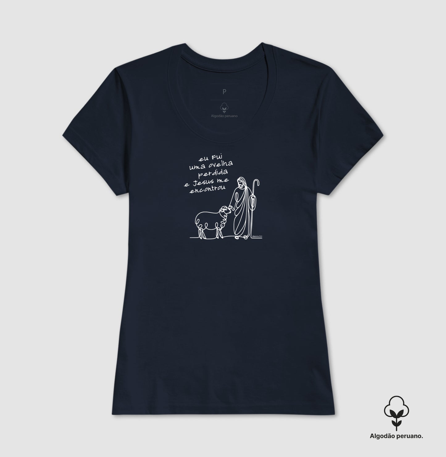 Camiseta algodão peruano Ovelha Encontrada