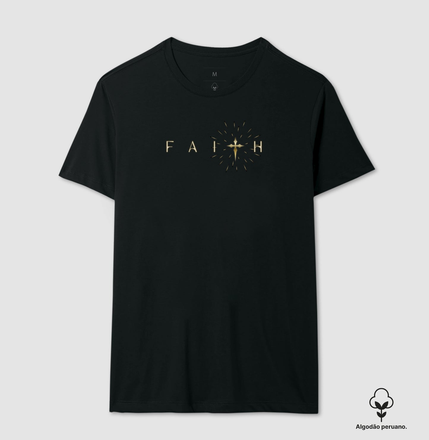 Camiseta algodão peruano Faith