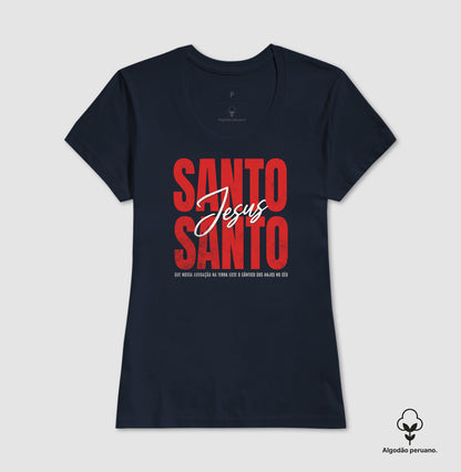 Camiseta algodão peruano Santo Santo - Jesus
