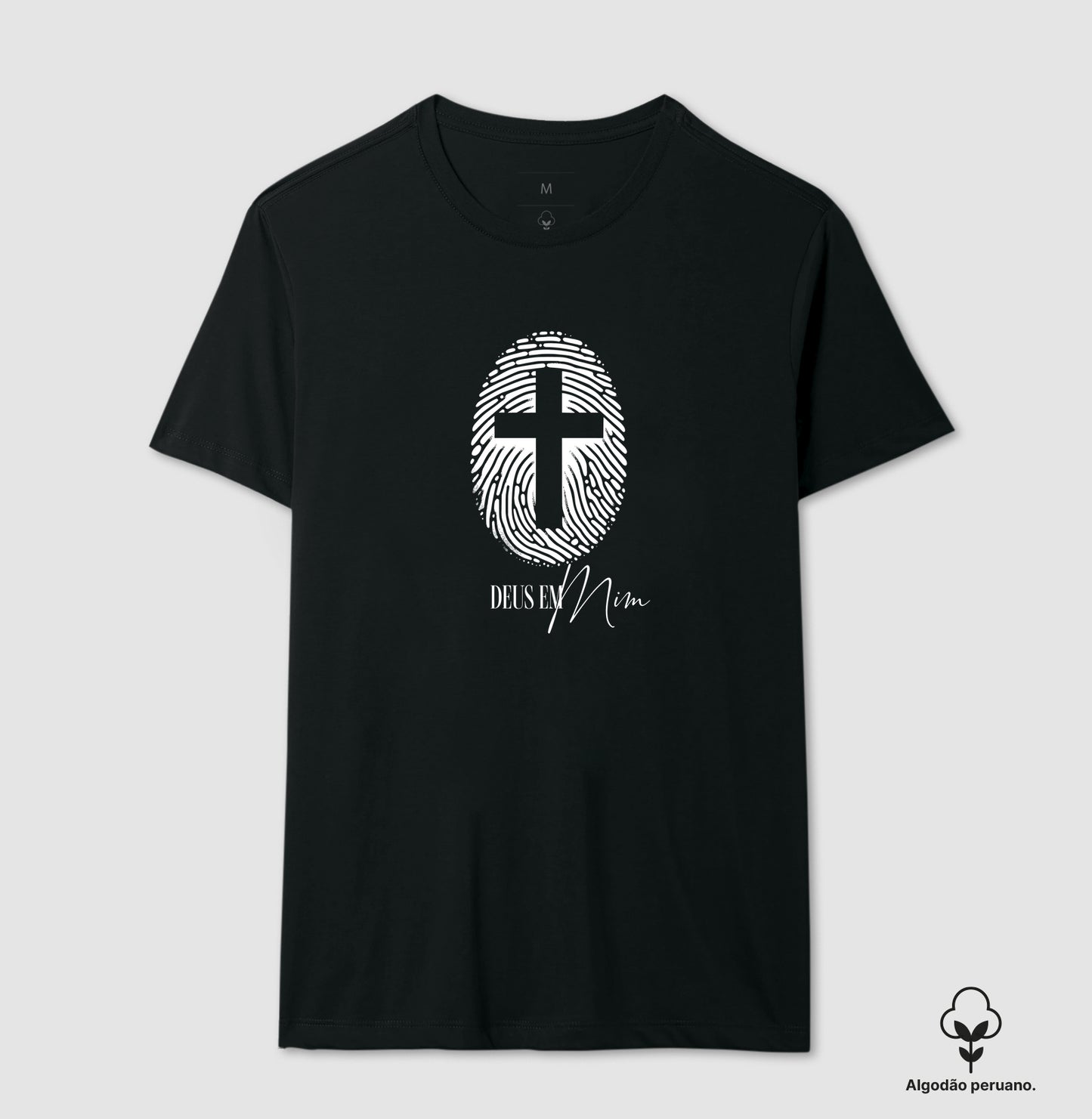 Camiseta algodão peruano Deus em Mim