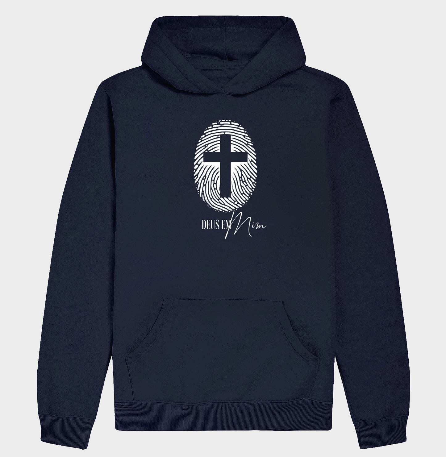 Moletom com capuz Deus em Mim