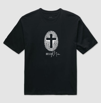 Camiseta oversized Deus em Mim