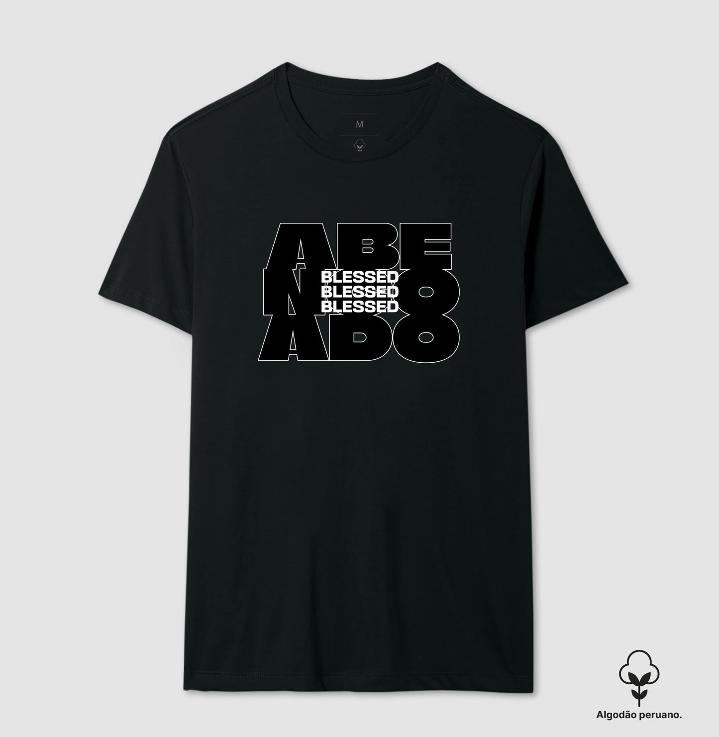 Camiseta algodão peruano Blessed
