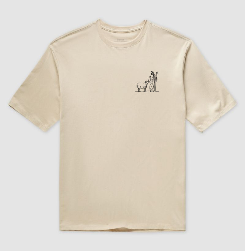 Camiseta oversized Ovelha e Pastor