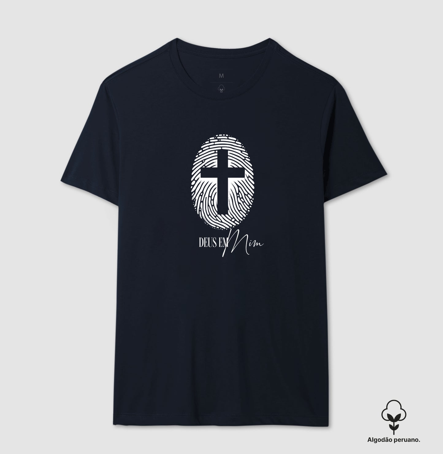 Camiseta algodão peruano Deus em Mim