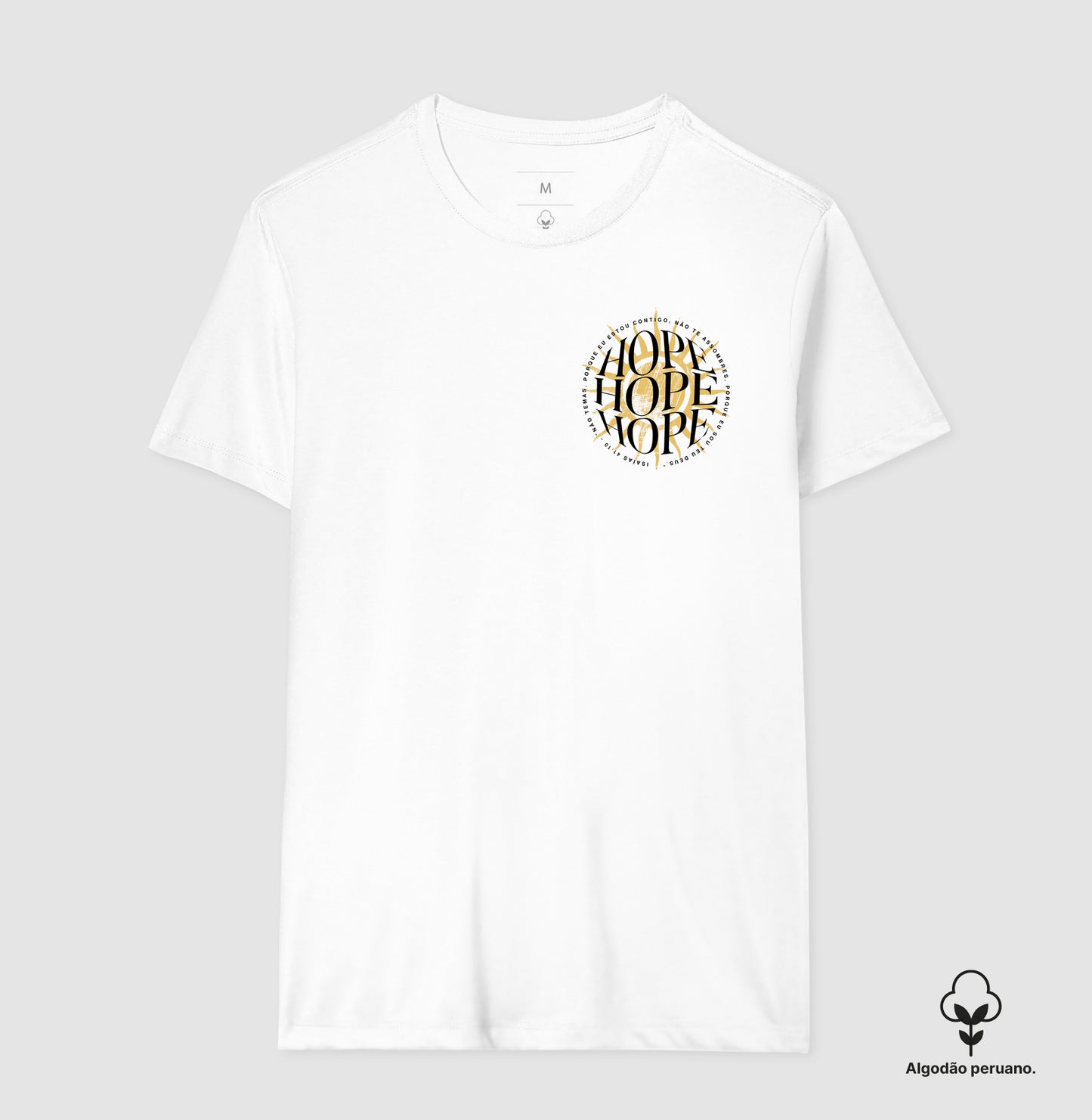 Camiseta algodão peruano Hope