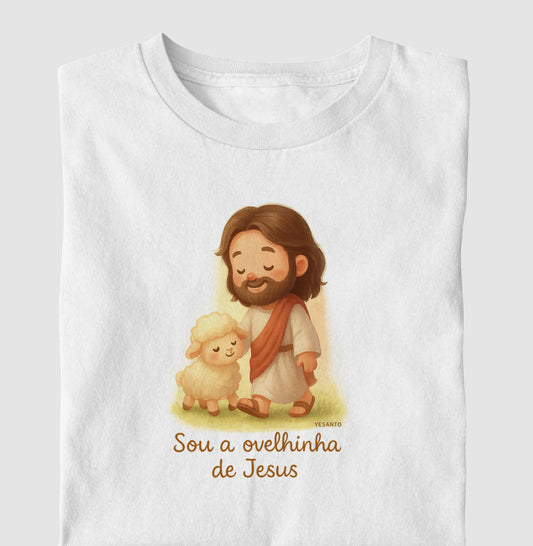 Camiseta infantil Ovelhinha de Jesus