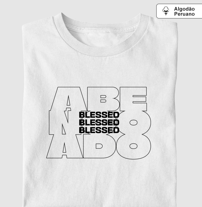 Camiseta algodão peruano Blessed
