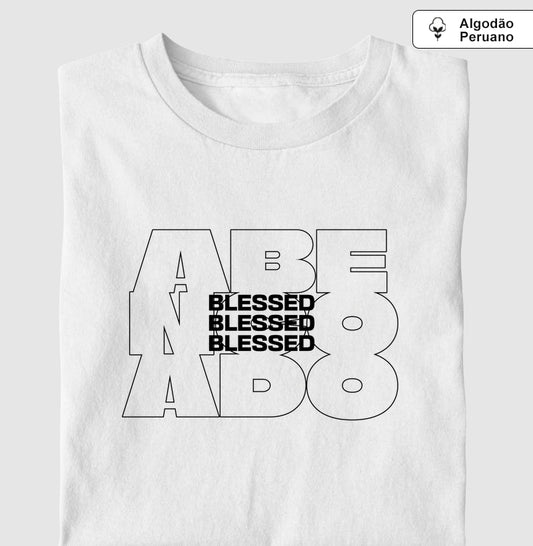 Camiseta algodão peruano Blessed