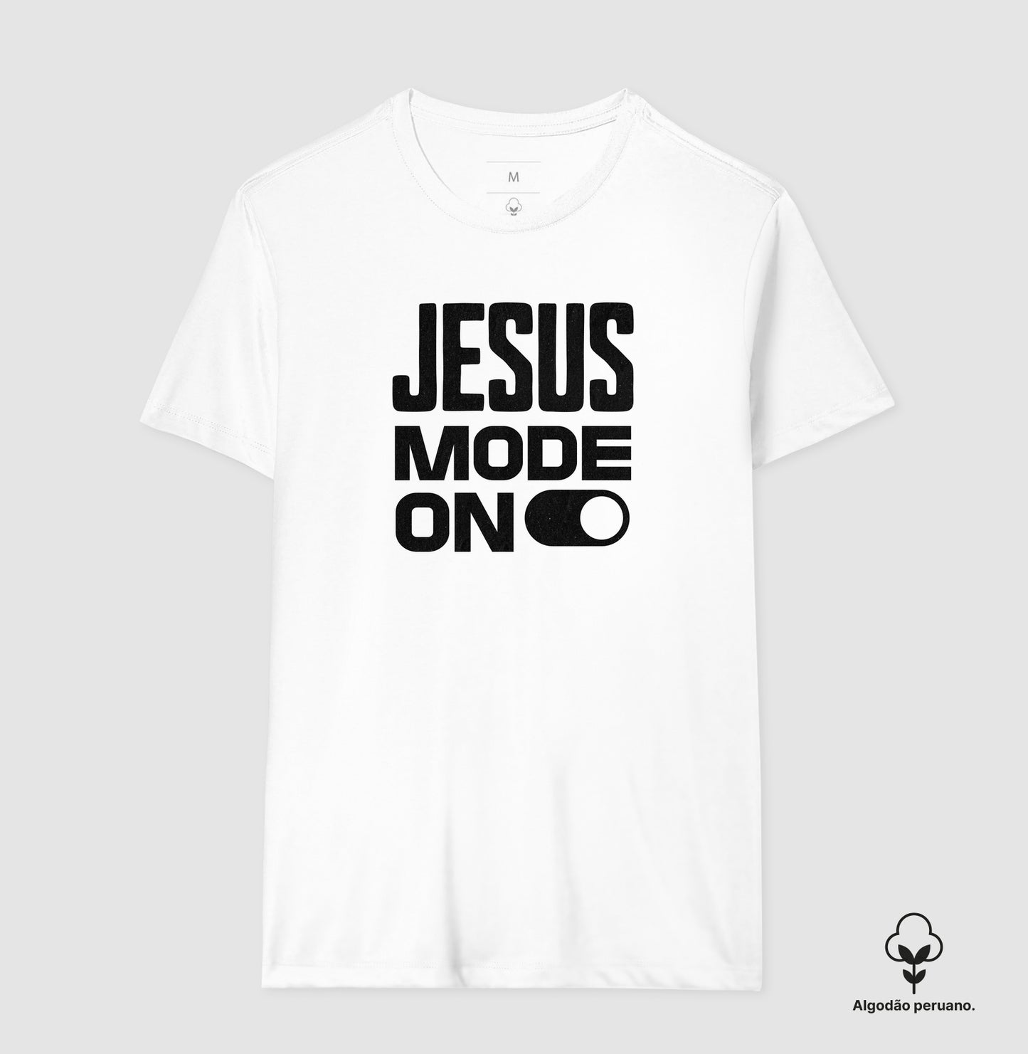 Camiseta algodão peruano Jesus Mode On